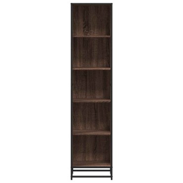 vidaXL Βιβλιοθήκη Καφέ Δρυς 40x35x170,5cm από Επεξεργασμένο Ξύλο 1 τεμ.