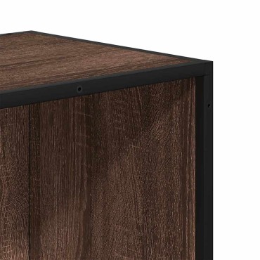 vidaXL Βιβλιοθήκη Καφέ Δρυς 40x35x170,5cm από Επεξεργασμένο Ξύλο 1 τεμ.