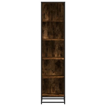 vidaXL Βιβλιοθήκη Καπνιστή Δρυς 40x35x170,5cm από Επεξεργασμένο Ξύλο 1 τεμ.