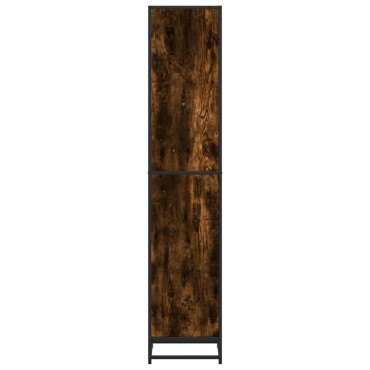 vidaXL Βιβλιοθήκη Καπνιστή Δρυς 40x35x170,5cm από Επεξεργασμένο Ξύλο 1 τεμ.