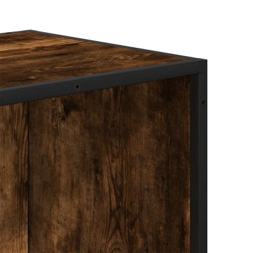 vidaXL Βιβλιοθήκη Καπνιστή Δρυς 40x35x170,5cm από Επεξεργασμένο Ξύλο 1 τεμ.