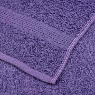vidaXL Πετσέτες σαπουνιού 10 Τεμ. Μοβ 30x30 εκ. 360 γρ/μ² 100% Βαμβ.