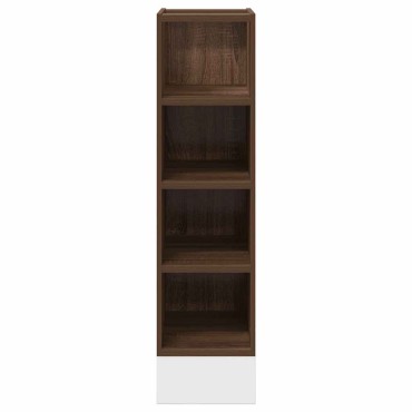 vidaXL Ντουλάπι Δαπέδου Riga Καφέ Δρυς 20x44,5x81,5cm Μοριοσανίδα 1 τεμ.