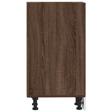 vidaXL Ντουλάπι Δαπέδου Riga Καφέ Δρυς 20x44,5x81,5cm Μοριοσανίδα 1 τεμ.