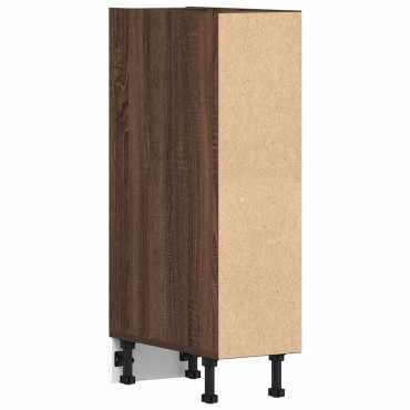vidaXL Ντουλάπι Δαπέδου Riga Καφέ Δρυς 20x44,5x81,5cm Μοριοσανίδα 1 τεμ.