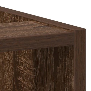 vidaXL Ντουλάπι Δαπέδου Riga Καφέ Δρυς 20x44,5x81,5cm Μοριοσανίδα 1 τεμ.