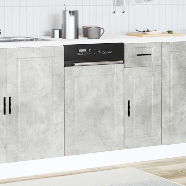 vidaXL Πίνακας πλυντηρίου πιάτων Porto Μπετόν Γκρι 45x1,5x67cm