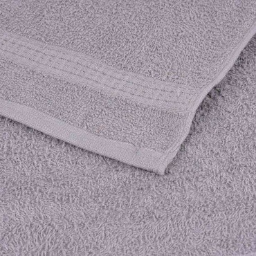 vidaXL Πετσέτες μπάνιου 10 Τεμ Γκρι 100x150εκ. 360 γρ/μ² 100% Βαμβ.