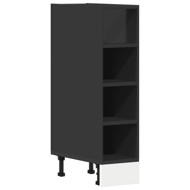 vidaXL Ντουλάπι Δαπέδου Riga Μαύρο 20x44,5x81,5cm Μοριοσανίδα 1 τεμ.