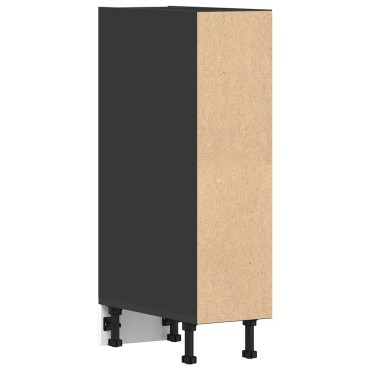 vidaXL Ντουλάπι Δαπέδου Riga Μαύρο 20x44,5x81,5cm Μοριοσανίδα 1 τεμ.