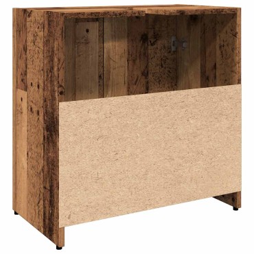 vidaXL Ντουλάπι Νιπτήρα Μπάνιου Παλιό Ξύλο 60x33x60 εκ 1 τεμ.