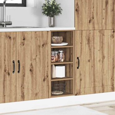vidaXL Κάτω ντουλάπι Riga Artisan Oak 30x44,5x81,5cm