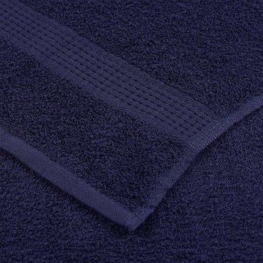 vidaXL Πετσέτες μπάνιου 2 Τεμ Μπλε 100x150 εκ. 360 γρ/μ² 100% Βαμβ.