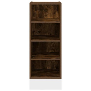 vidaXL Κάτω ντουλάπι Riga καπνιστή δρυς 30x44,5x81,5cm