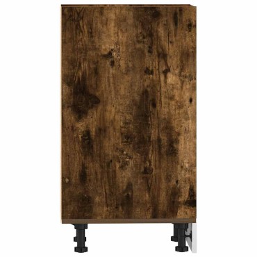 vidaXL Κάτω ντουλάπι Riga καπνιστή δρυς 30x44,5x81,5cm