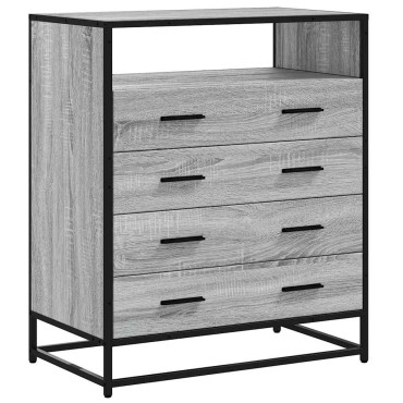 vidaXL Συρταριέρα Γκρι sonoma 70x41x83,5cm από Επεξεργασμένο Ξύλο 1 τεμ.