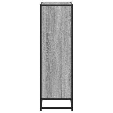 vidaXL Βιβλιοθήκη Γκρι sonoma 65,5x33x107,5cm Επεξεργασμένο Ξύλο 1 τεμ.