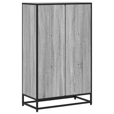 vidaXL Βιβλιοθήκη Γκρι sonoma 65,5x33x107,5cm Επεξεργασμένο Ξύλο 1 τεμ.