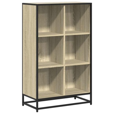 vidaXL Βιβλιοθήκη Χρώμα Sonoma Δρυς 65,5x33x107,5cm Μοριοσανίδα 1 τεμ.