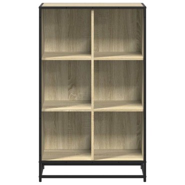 vidaXL Βιβλιοθήκη Χρώμα Sonoma Δρυς 65,5x33x107,5cm Μοριοσανίδα 1 τεμ.