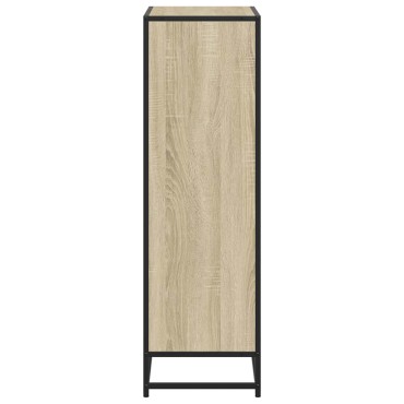 vidaXL Βιβλιοθήκη Χρώμα Sonoma Δρυς 65,5x33x107,5cm Μοριοσανίδα 1 τεμ.