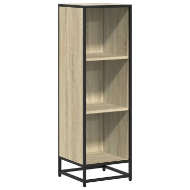 vidaXL Βιβλιοθήκη Sonoma Δρυς 33,5x33x107,5cm Επεξεργασμένο Ξύλο 1 τεμ.