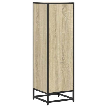 vidaXL Βιβλιοθήκη Sonoma Δρυς 33,5x33x107,5cm Επεξεργασμένο Ξύλο 1 τεμ.