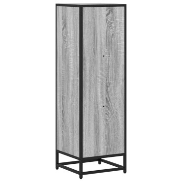 vidaXL Βιβλιοθήκη Γκρι sonoma 33,5x33x107,5cm Επεξεργασμένο Ξύλο 1 τεμ.