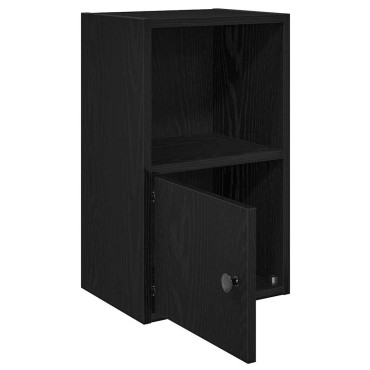 vidaXL Βιβλιοθήκη Μαύρη Δρυς 31x24x52cm Κατασκευασμένο ξύλο 1 τεμ.
