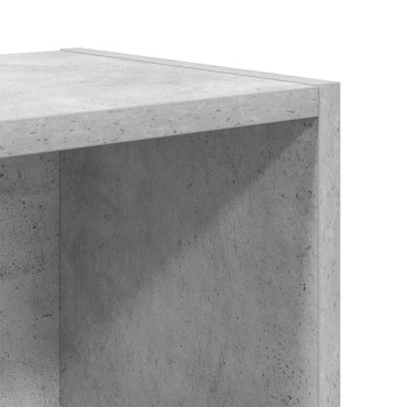 vidaXL Βιβλιοθήκη Γκρι Σκυροδέματος 31x24x52cm Επεξεργ. Ξύλο 1 τεμ.