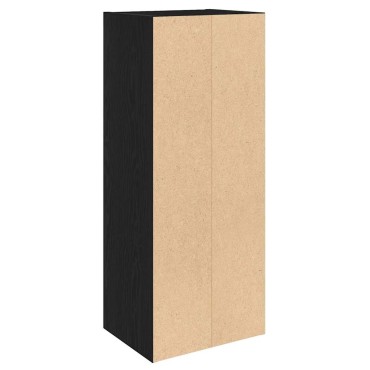 vidaXL Βιβλιοθήκη Μαύρη Δρυς 31x24x77cm Κατασκευασμένο ξύλο 1 τεμ.