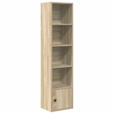vidaXL Βιβλιοθήκη Sonoma Δρυς 31x24x127cm από Επεξεργασμένο Ξύλο 1 τεμ.
