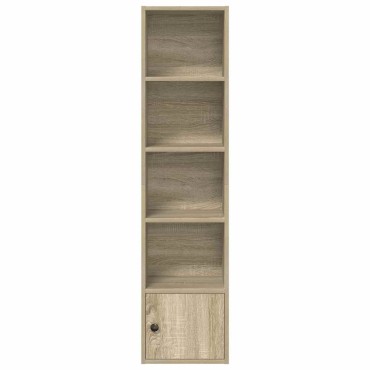 vidaXL Βιβλιοθήκη Sonoma Δρυς 31x24x127cm από Επεξεργασμένο Ξύλο 1 τεμ.