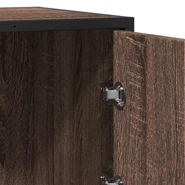 vidaXL Συρταριέρα καφέ δρυς 68x35x76cm Κατασκευασμένο ξύλο 1 τεμ.