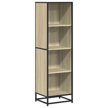 vidaXL Βιβλιοθήκη Χρώμα sonoma Δρυς 40x35x139cm Μοριοσανίδα 1 τεμ.