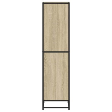 vidaXL Βιβλιοθήκη Χρώμα sonoma Δρυς 40x35x139cm Μοριοσανίδα 1 τεμ.