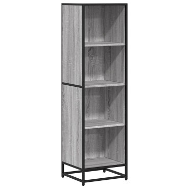 vidaXL Βιβλιοθήκη Γκρι Sonoma 40x35x139cm από Επεξεργασμένο Ξύλο 1 τεμ.
