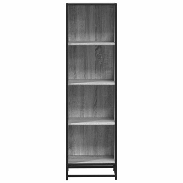 vidaXL Βιβλιοθήκη Γκρι Sonoma 40x35x139cm από Επεξεργασμένο Ξύλο 1 τεμ.