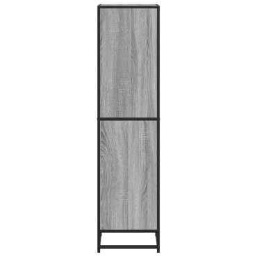 vidaXL Βιβλιοθήκη Γκρι Sonoma 40x35x139cm από Επεξεργασμένο Ξύλο 1 τεμ.