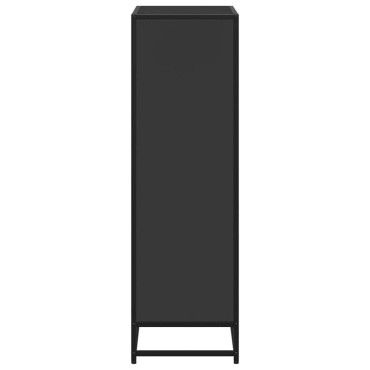 vidaXL Βιβλιοθήκη Μαύρο 65,5x33x107,5cm από Επεξεργασμένο Ξύλο 1 τεμ.
