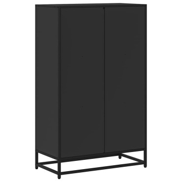 vidaXL Βιβλιοθήκη Μαύρο 65,5x33x107,5cm από Επεξεργασμένο Ξύλο 1 τεμ.