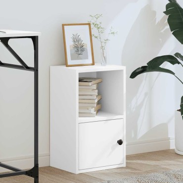 vidaXL Βιβλιοθήκη Λευκή 31x24x52cm από Επεξεργασμένο Ξύλο 1 τεμ.