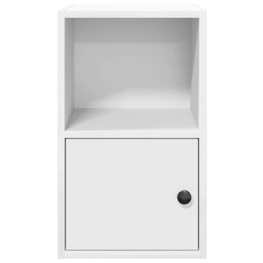 vidaXL Βιβλιοθήκη Λευκή 31x24x52cm από Επεξεργασμένο Ξύλο 1 τεμ.