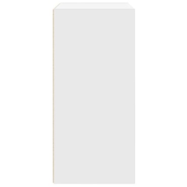 vidaXL Βιβλιοθήκη Λευκή 31x24x52cm από Επεξεργασμένο Ξύλο 1 τεμ.