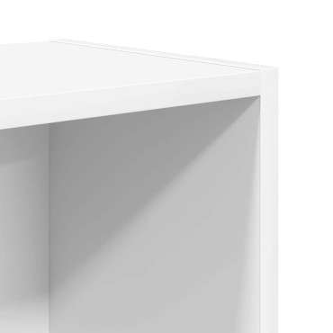 vidaXL Βιβλιοθήκη Λευκή 31x24x52cm από Επεξεργασμένο Ξύλο 1 τεμ.