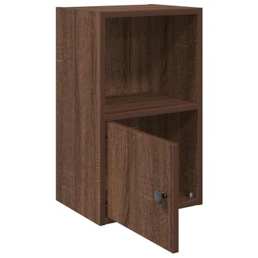 vidaXL Βιβλιοθήκη Καφέ Δρυς 31x24x52cm από Επεξεργασμένο Ξύλο 1 τεμ.