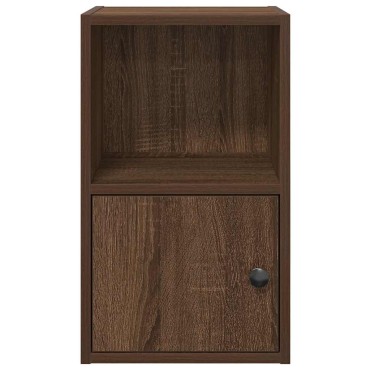 vidaXL Βιβλιοθήκη Καφέ Δρυς 31x24x52cm από Επεξεργασμένο Ξύλο 1 τεμ.