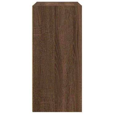 vidaXL Βιβλιοθήκη Καφέ Δρυς 31x24x52cm από Επεξεργασμένο Ξύλο 1 τεμ.