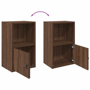 vidaXL Βιβλιοθήκη Καφέ Δρυς 31x24x52cm από Επεξεργασμένο Ξύλο 1 τεμ.