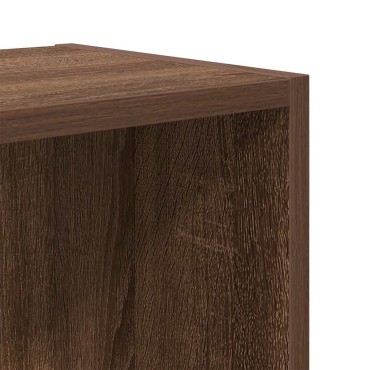 vidaXL Βιβλιοθήκη Καφέ Δρυς 31x24x52cm από Επεξεργασμένο Ξύλο 1 τεμ.